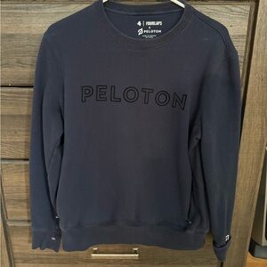 Men’s 4 Fourlaps Blue Crewneck Peloton Shirt Sweatshirt  - Size Small